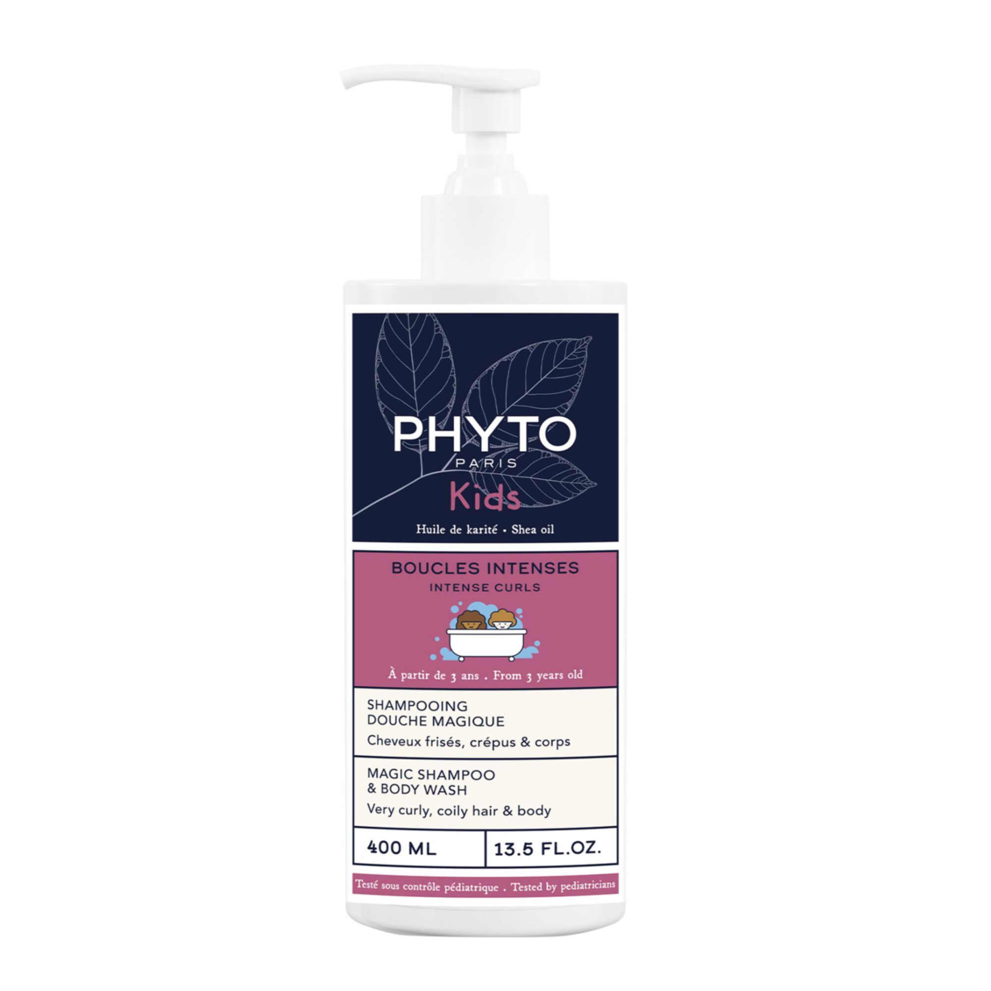 Shampooing Douche Enfant Boucles Intenses Cheveux Frisés crépus & Coprs À 'huile De Karité Phyto Le Flacon De 400ml - vue 4