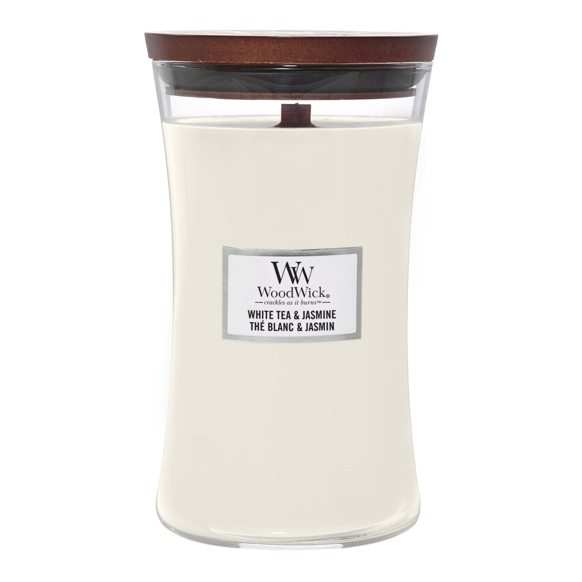 Woodwick - Thé Blanc & Jasmin Bougie Parfumée Grande Jarre