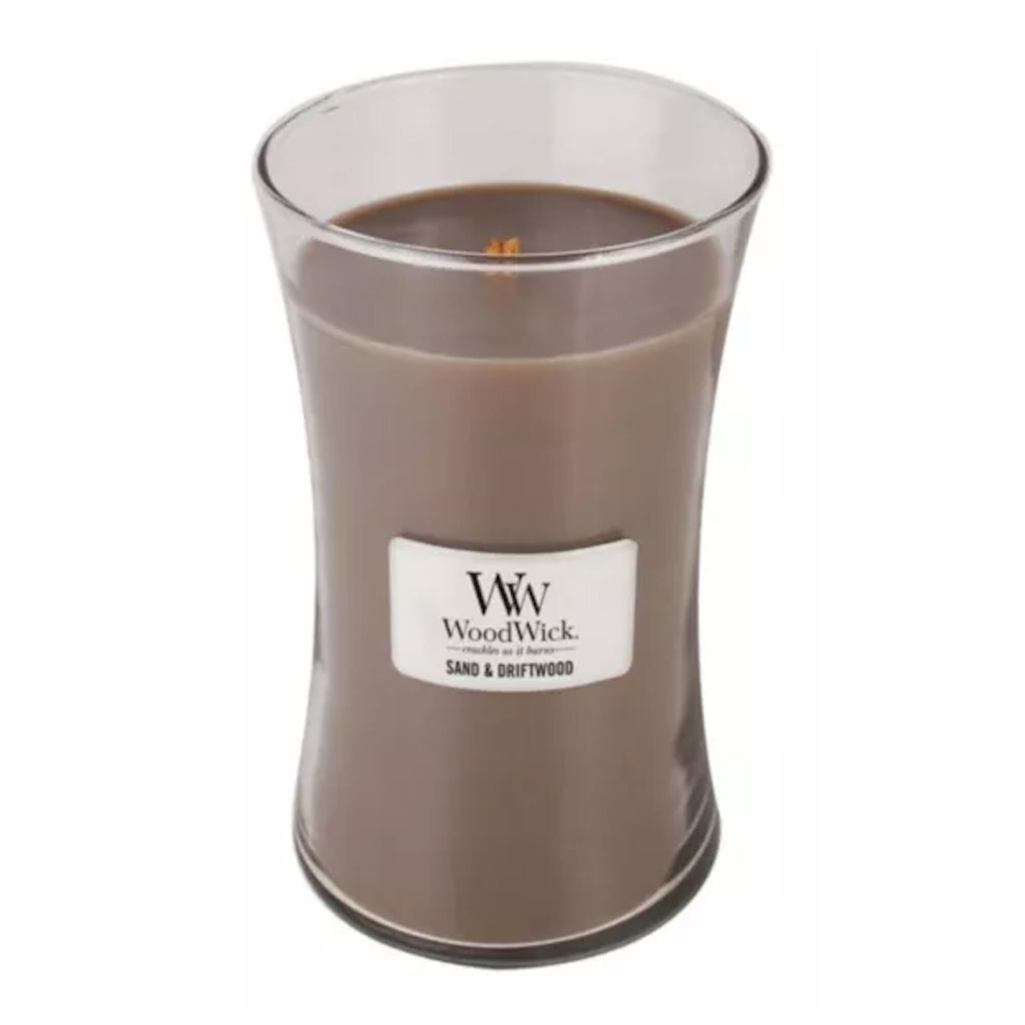 Woodwick - Sable & Bois Flotté Bougie Parfumée Grande Jarre