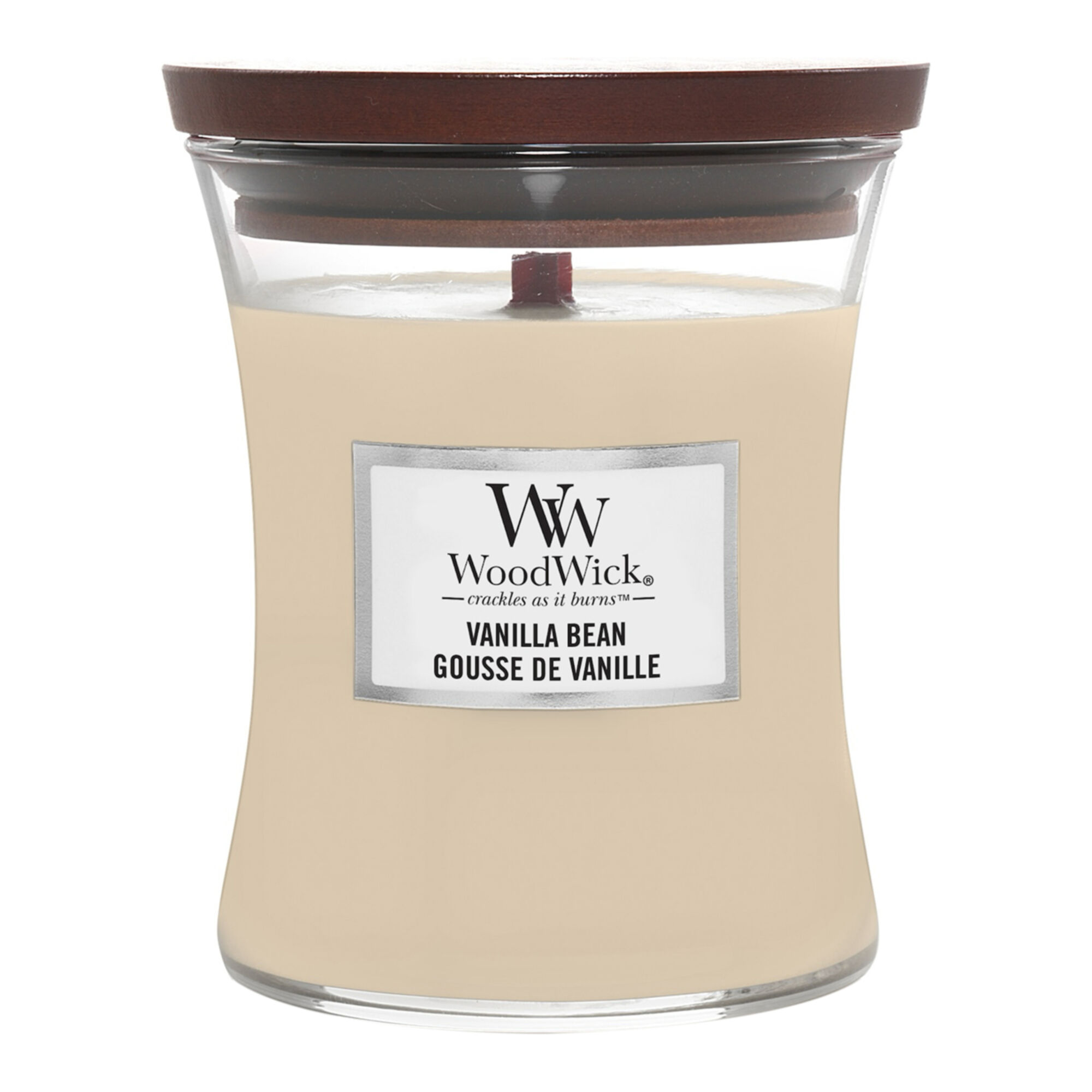 Woodwick - Gousse De Vanille Bougie Parfumée Moyenne Jarre