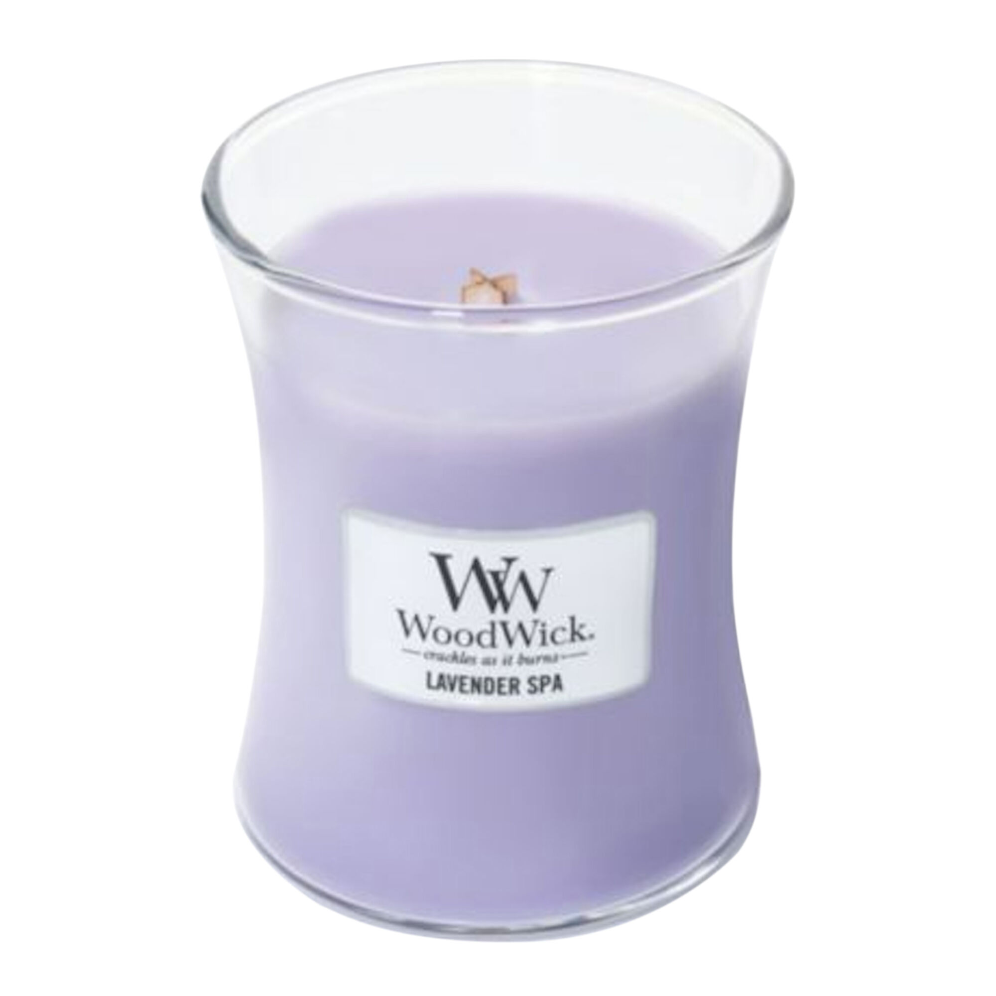 Woodwick - Lavande Relaxante Bougie Parfumée Moyenne Jarre