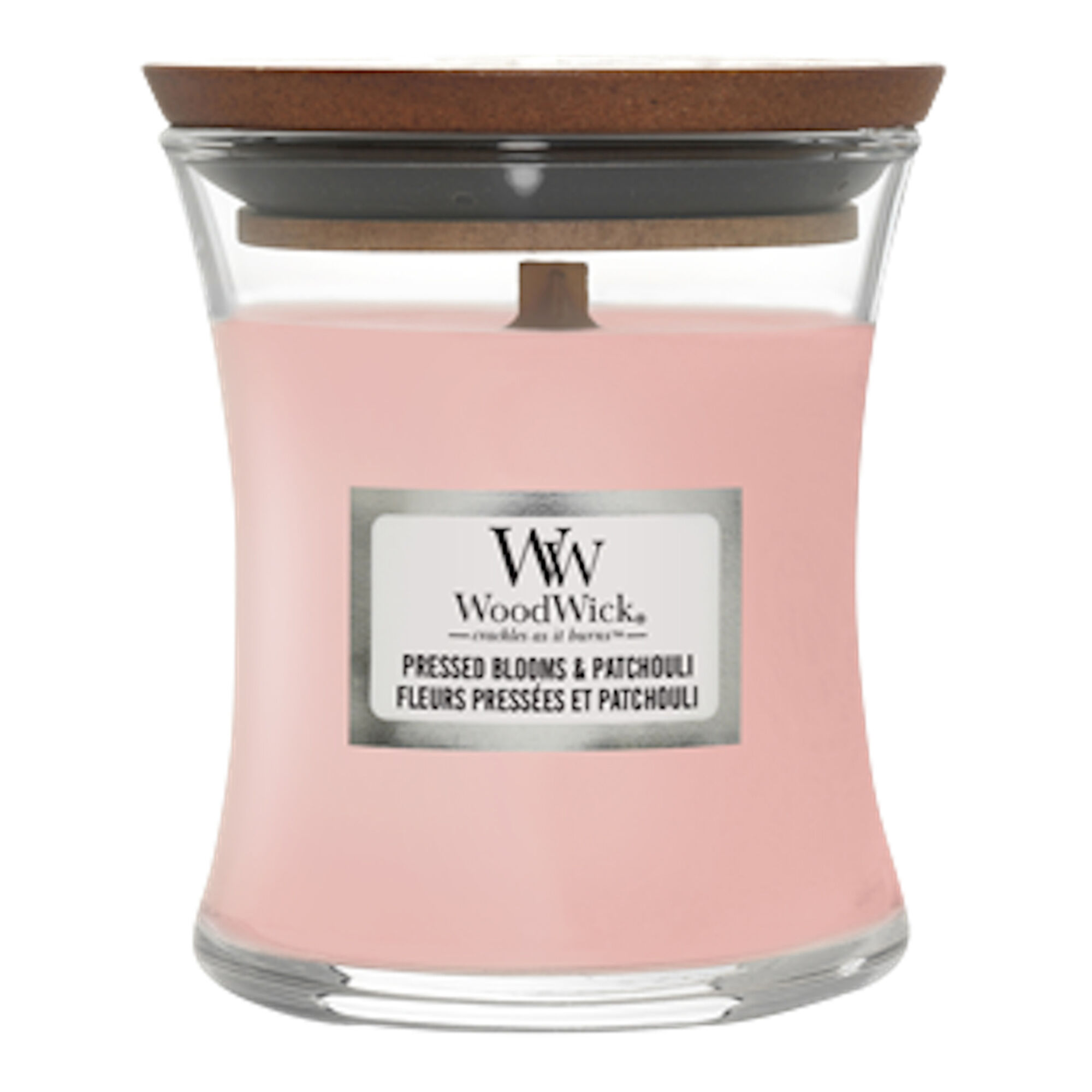 Woodwick - Fleurs Pressées & Patchouli Bougie Parfumée Mini Jarre