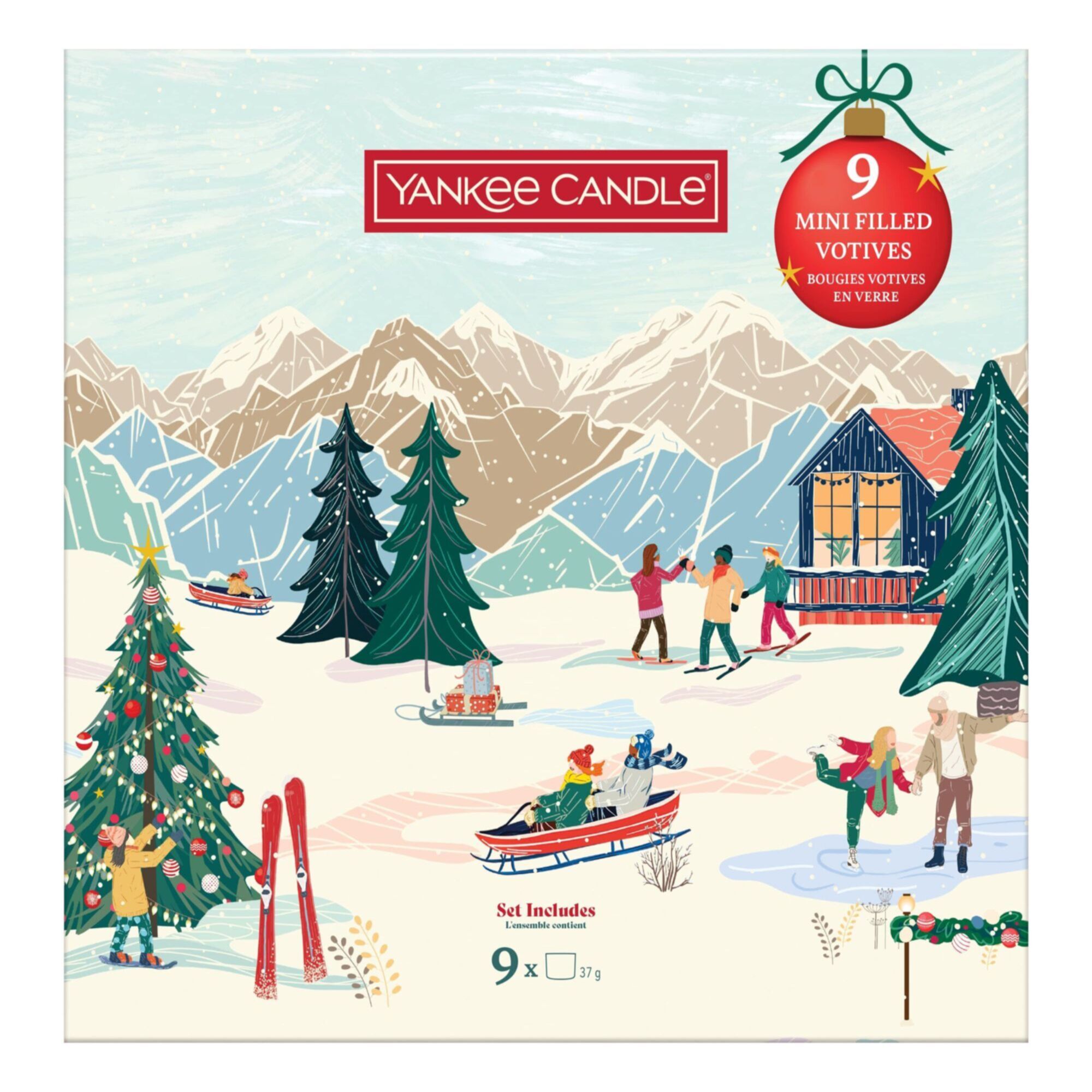 Yankee Candle - Collection Après-ski Coffret 9 Mini Bougies Votives