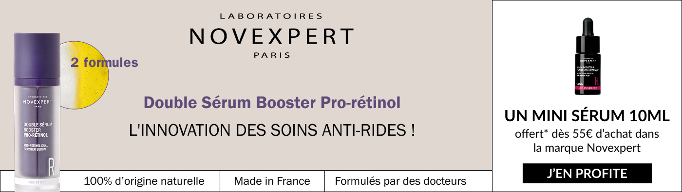 Un mini sérum 10ml offert dès 55€ d’achat dans la marque Novexpert*