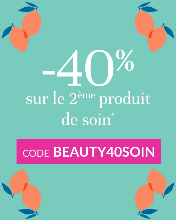 -40% sur le 2ème produit de soin
