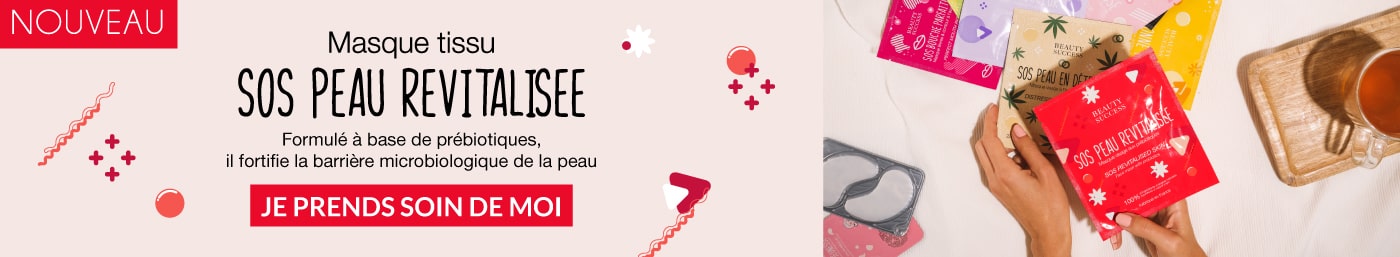 BEAUTY SUCCESS SOS Peau Revitalisée Masque Tissu Monodose