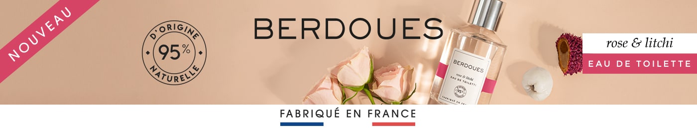 Berdoues rose et litchi eau de toilette