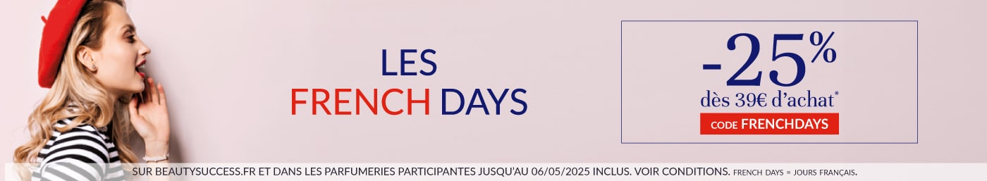 -25% dès 39€ d’achat code : FRENCHDAYS