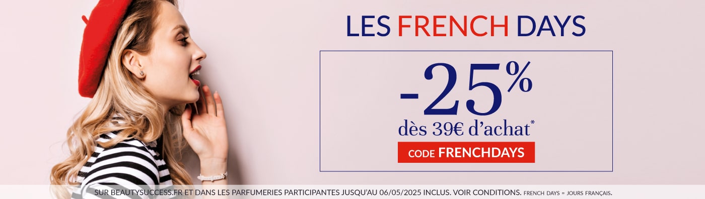 -25% dès 39€ d’achat code : FRENCHDAYS