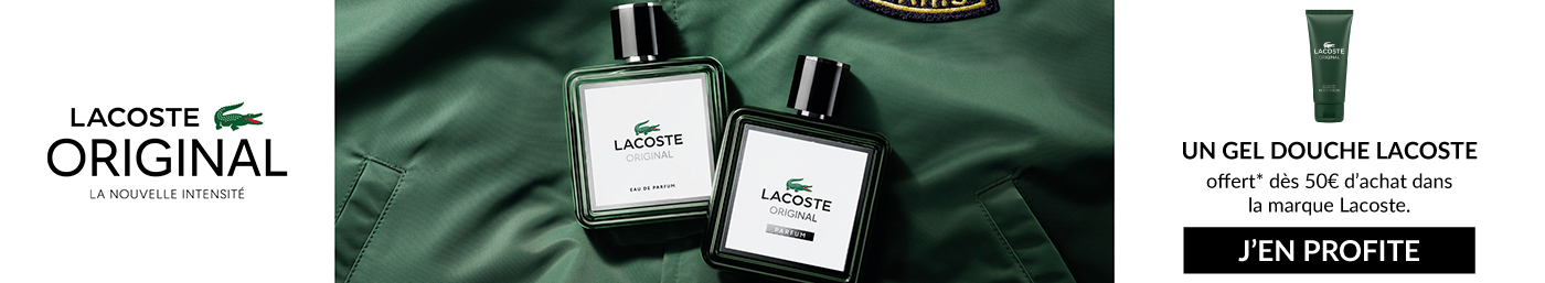 Un gel douche Lacoste original OFFERT dès 50€ d’achat dans la marque Lacoste
