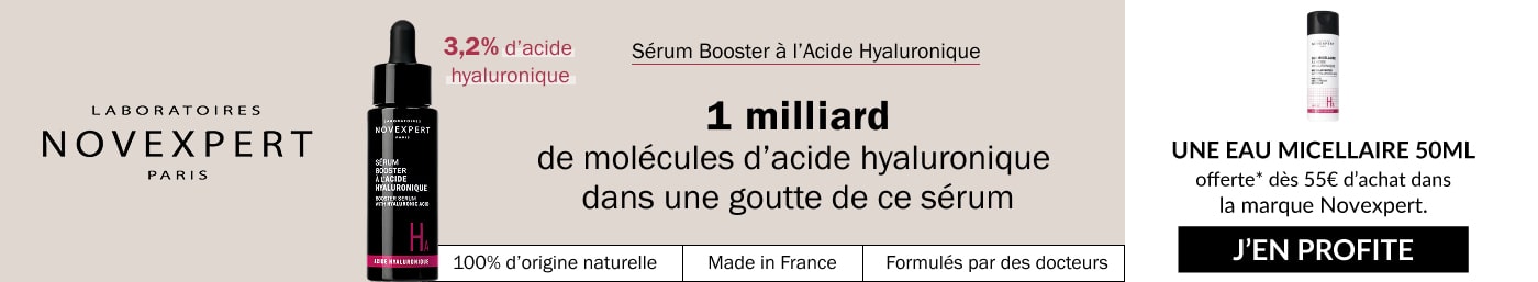 UNE EAU MICELLAIRE FORMAT VOYAGE offerte dès 55€ d’achat dans la gamme Novexpert*