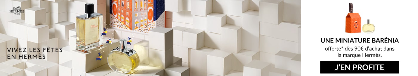 UNE MINIATURE BARÉNIA EAU DE PARFUM 7,5ML À SUSPENDRE offerte* dès 90€ d’achat dans la marque Hermès