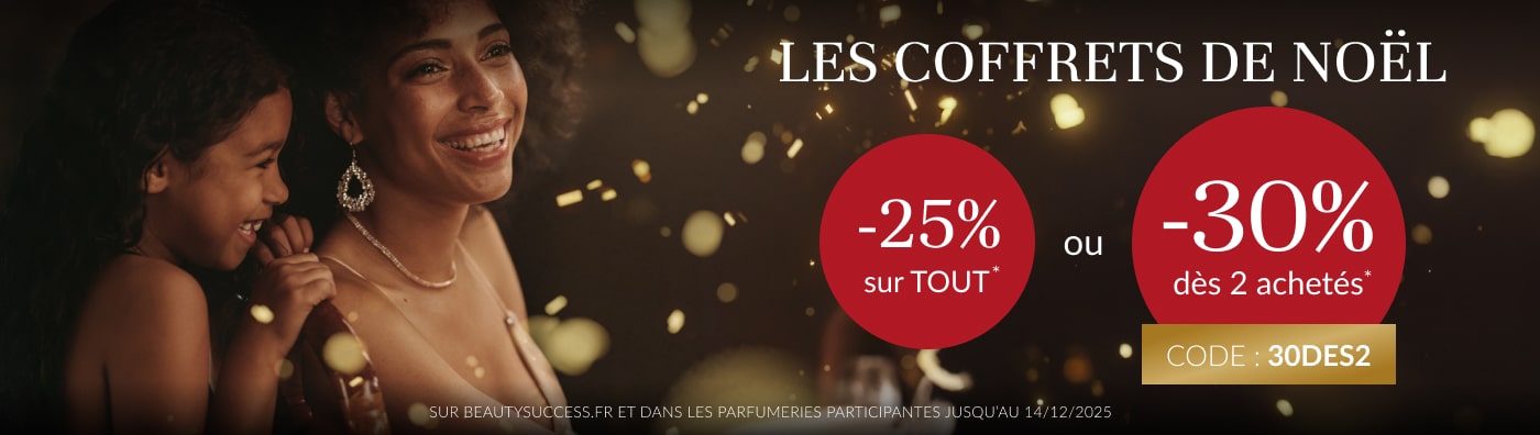 Offrez un coffret  cadeau  -25 % = 1 coffret -30 = 2 coffrets  CODE : 30DES2*