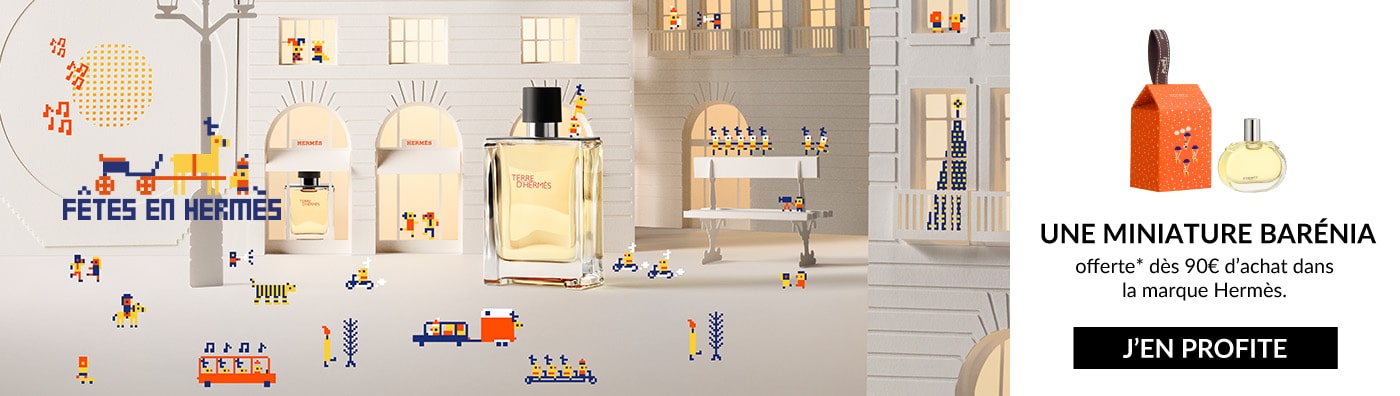 UNE MINIATURE BARÉNIA EAU DE PARFUM 7,5ML À SUSPENDRE offerte* dès 90€ d’achat dans la marque Hermès