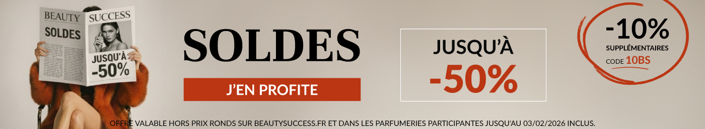 Jusqu'à -50 % sur les soldes + 10% supplémentaires code 10BS*