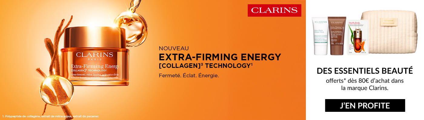 Des essentiels beauté OFFERTS dès 80€ d’achat dans la marque Clarins*