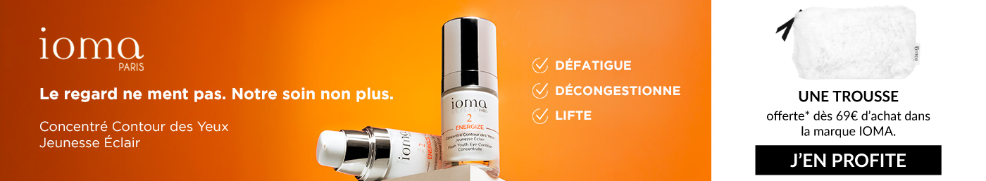 Une trousse OFFERTE dès 69€ d’achat dans la marque IOMA*