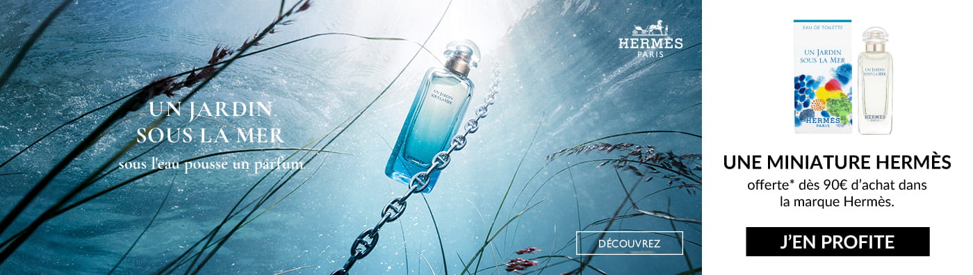 Une miniature Jardin Sous La Mer 7,5ml OFFERTE dès 90€ d’achat dans la marque Hermès du 30 mars au 12 avril*