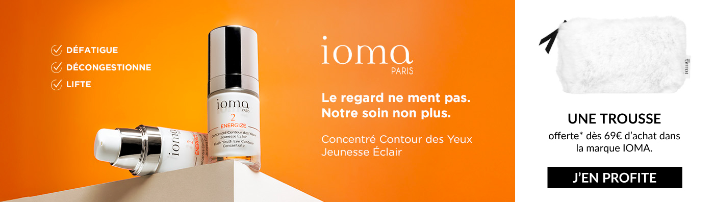 Une trousse OFFERTE dès 69€ d’achat dans la marque IOMA*