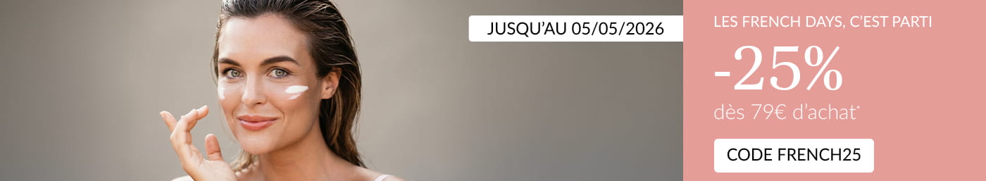 French Days  -25% dès 69€ d’achat*  code : FRENCH25