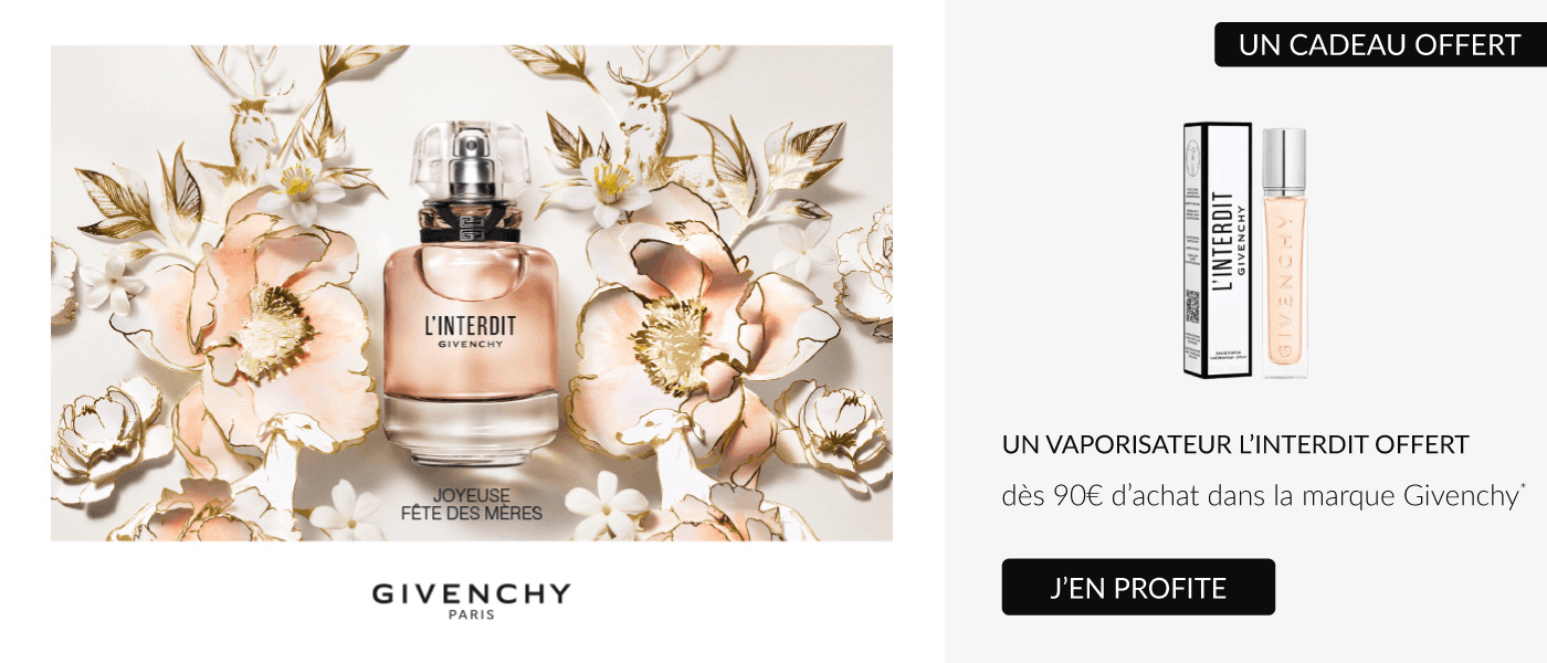UN VAPORISATEUR DE VOYAGE RECHARGEABLE L’INTERDIT EAU DE PARFUM offert*dès 90€ d’achat dans la marque Givenchy