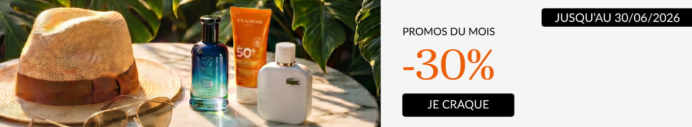 -30% sur une sélection de soins et de parfums