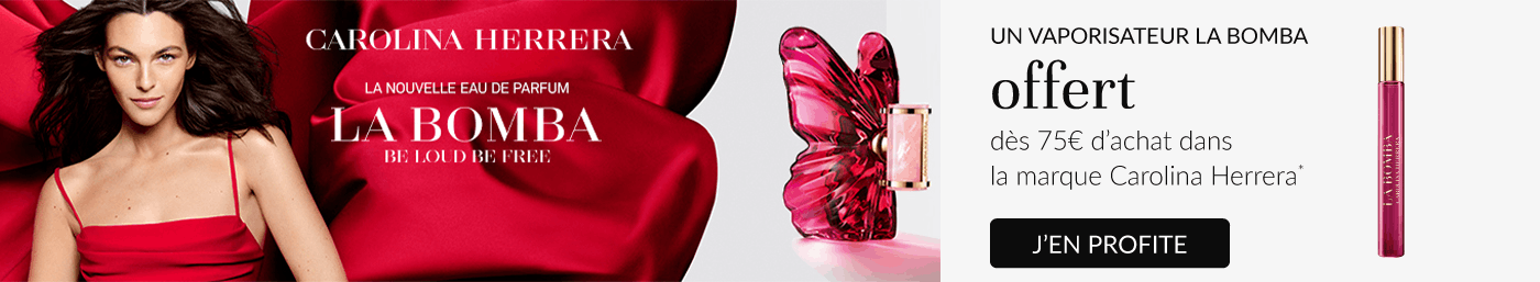 Un vaporisateur La Bomba 10ml offert dès 75€ d’achat dans la marque Carolina Herrera.