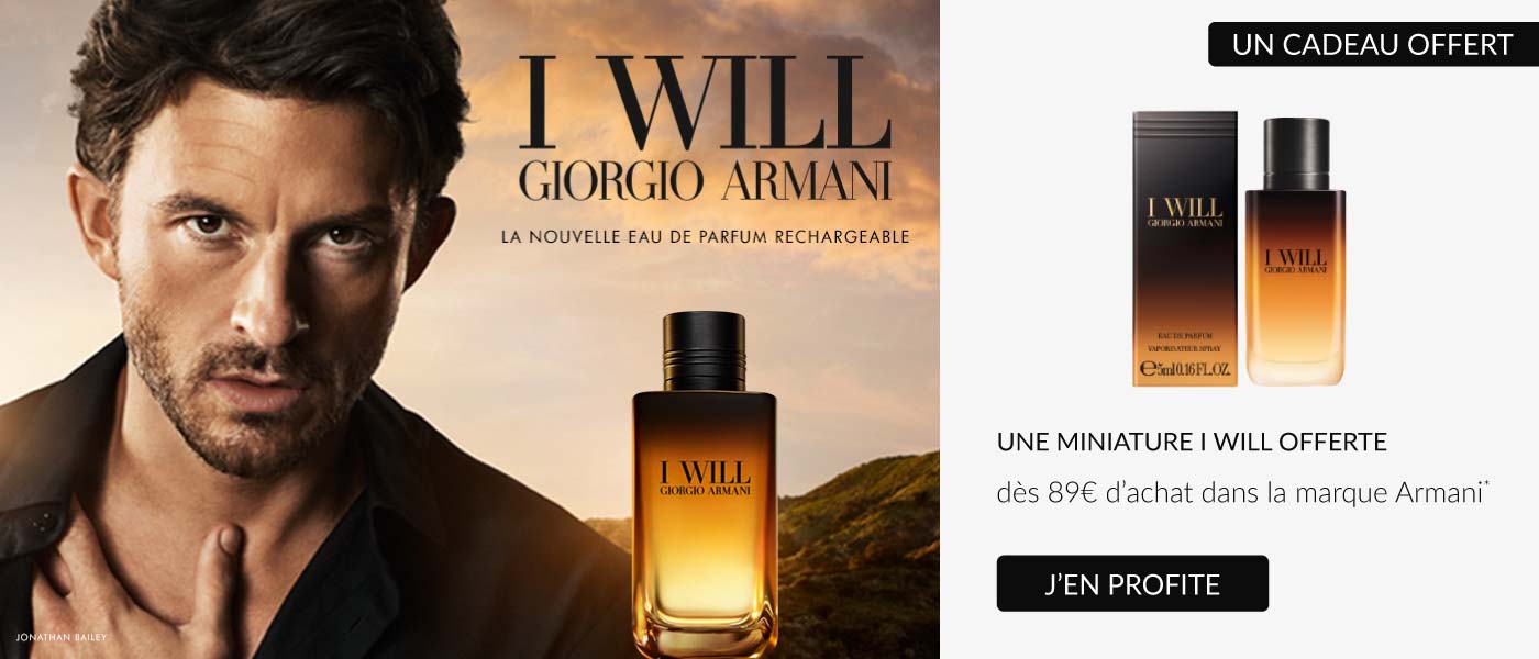 Une miniature I Will offerte d&egrave;s 89&euro; d&rsquo;achat dans la marque Armani