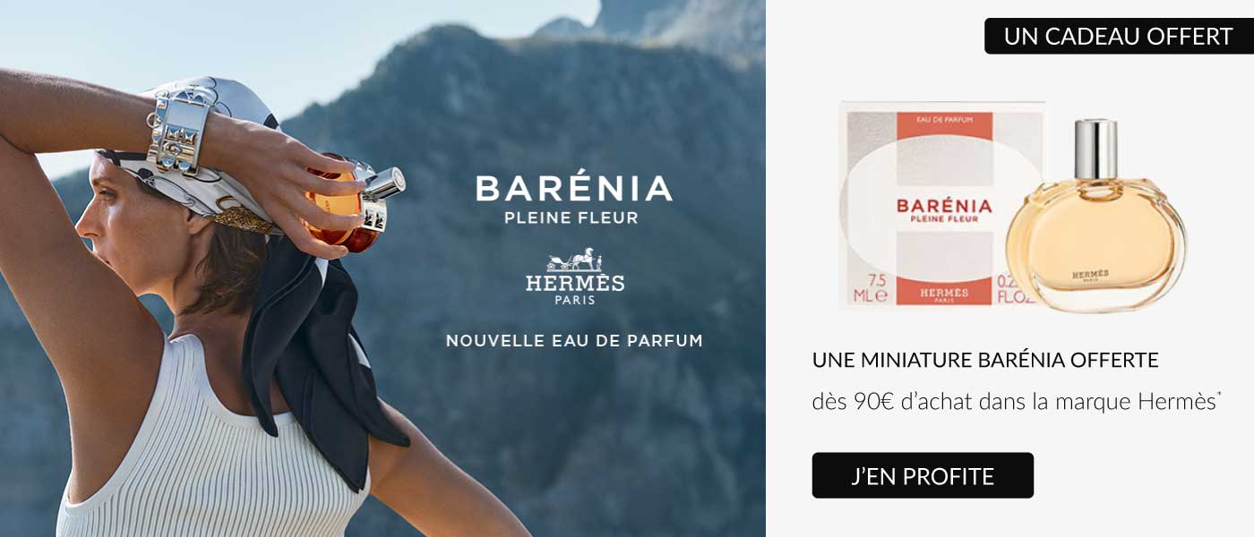 Une miniature Bar&eacute;nia Pleine offerte d&egrave;s 90&euro; d&rsquo;achat dans la marque Herm&egrave;s.