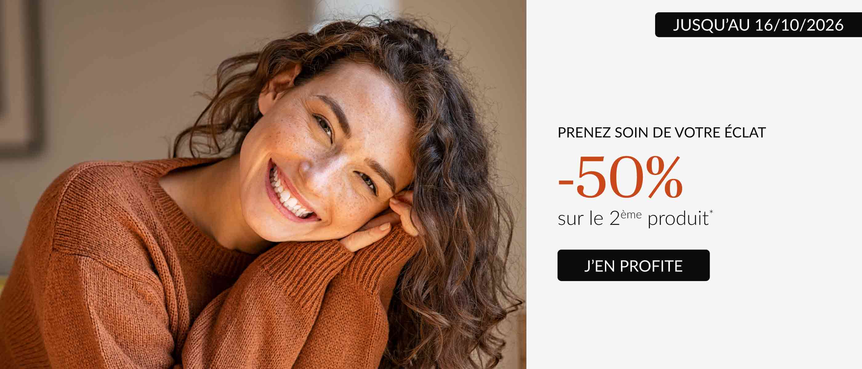 -50% sur le deuxi&egrave;me produit